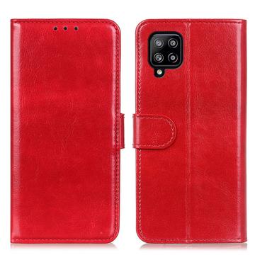 Funda con Cierre Magnético para Samsung Galaxy A22 4G - Estilo Cartera - Rojo