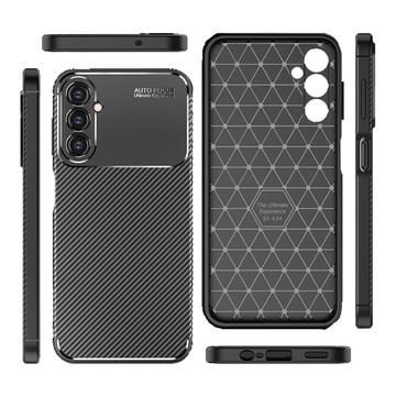 Carcasa TPU Beetle Fibra de Carbono para Samsung Galaxy A24 4G - Negro