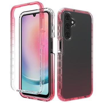 Carcasa Híbrida Gradient Series para Samsung Galaxy A25 - Rojo / Transparente