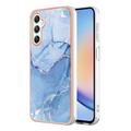Funda TPU Marble Pattern Electrochapada IMD para Samsung Galaxy A25