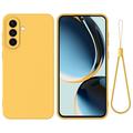 Samsung Galaxy A26 Funda de silicona líquida con correa de mano