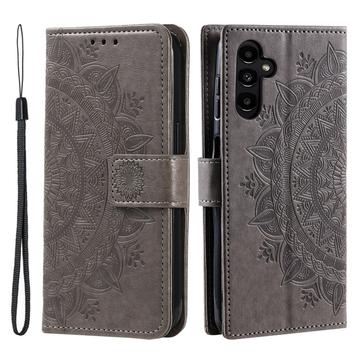 Funda Mandala Series para Samsung Galaxy A26 - Estilo Cartera - Gris
