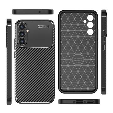 Carcasa TPU Beetle Fibra de Carbono para Samsung Galaxy A34 5G - Negro