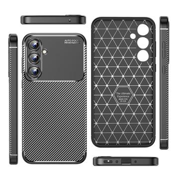 Carcasa TPU Beetle Fibra de Carbono para Samsung Galaxy A35 - Negro