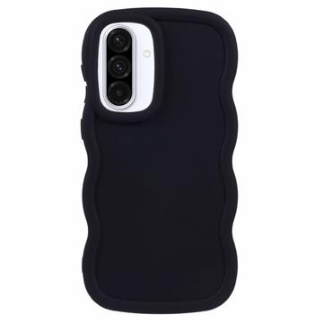 Funda de TPU Candy Color Wavy pare Samsung Galaxy A36/A56 - Negro