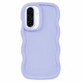 Funda  de TPU Candy Color Wavy para Samsung Galaxy A36 - Violeta