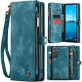 Funda billetera multifuncional 2 en 1 Caseme 008 para Samsung Galaxy A36 - Azul