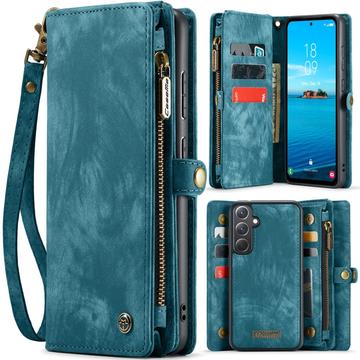 Funda billetera multifuncional 2 en 1 Caseme 008 para Samsung Galaxy A36 - Azul