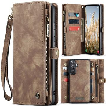 Funda billetera multifuncional 2 en 1 Caseme 008 para Samsung Galaxy A36 - Marrón