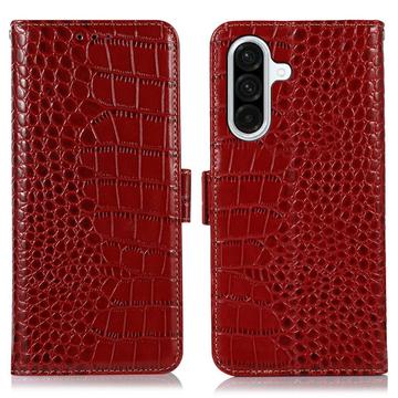 Funda Crocodile con RFID para Samsung Galaxy A36 - Estilo Cartera