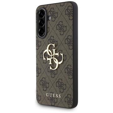 Funda híbrida Guess 4G Big Metal Logo para Samsung Galaxy A36 - Marrón