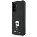 Funda Samsung Galaxy A36 Karl Lagerfeld Fixed Glitter Metal Ikonik - Negra