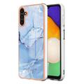 Funda TPU Marble Pattern Electrochapada IMD para Samsung Galaxy A36