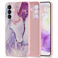 Funda de Silicona Tech-Protect Icon para Samsung Galaxy A36 - Mármol