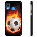 Carcasa Protectora para Samsung Galaxy A40 - Pelota de Fútbol en Llamas
