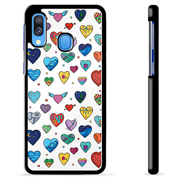 Carcasa Protectora para Samsung Galaxy A40 - Corazones