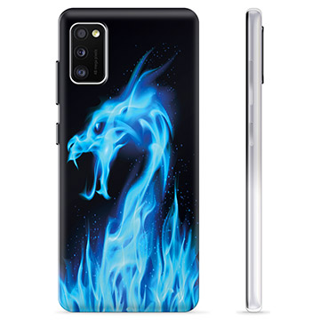Funda de TPU para Samsung Galaxy A41 - Dragón de Fuego Azul