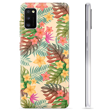 Funda de TPU para Samsung Galaxy A41 - Flores Rosadas