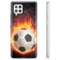 Funda de TPU para Samsung Galaxy A42 5G - Pelota de Fútbol en Llamas
