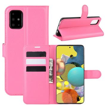 Funda con Cierre Magnético para Samsung Galaxy A51 5G - Estilo Cartera - Rosa