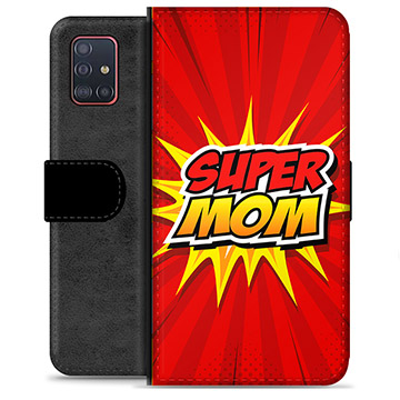 Funda Cartera Premium para Samsung Galaxy A51 - Super Mom