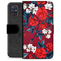 Funda Cartera Premium para Samsung Galaxy A51 - Flores Vintage