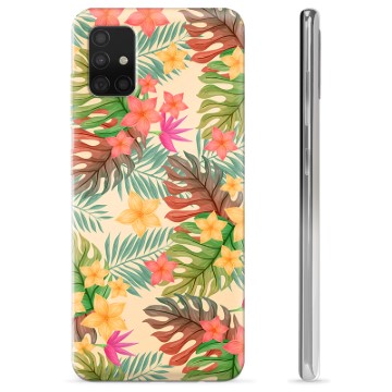 Funda de TPU para Samsung Galaxy A51 - Flores Rosadas