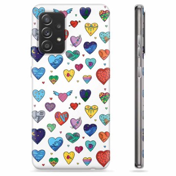 Funda de TPU para Samsung Galaxy A52 5G, Galaxy A52s - Corazones