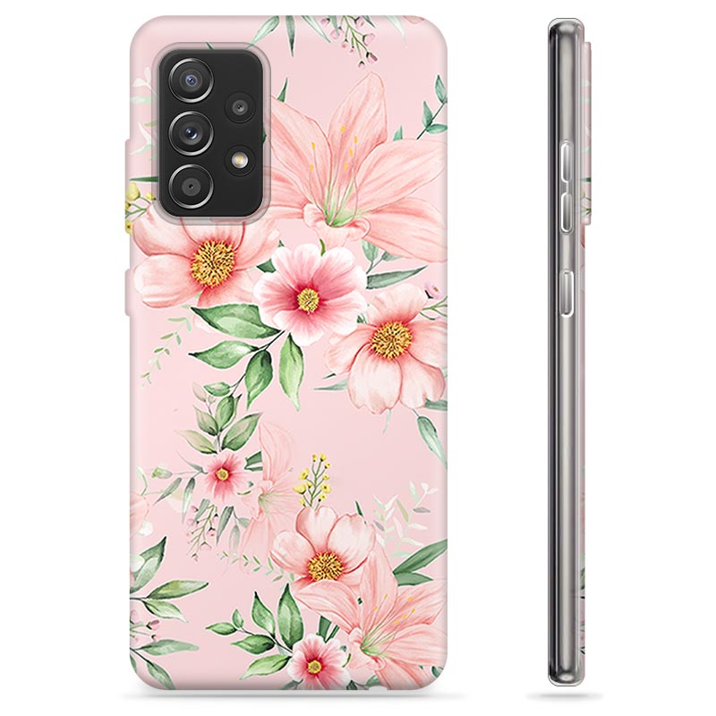 Funda de TPU para Samsung Galaxy A52 5G, Galaxy A52s - Flores de Acuarela