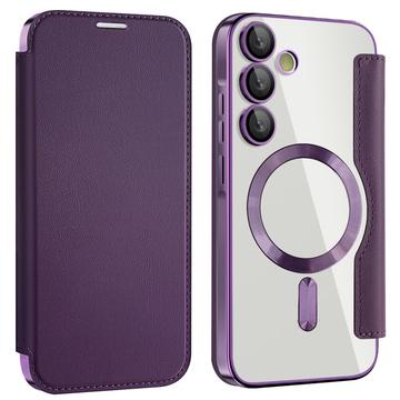 Funda abatible Samsung Galaxy A55 con ranura para tarjeta - Compatible con MagSafe