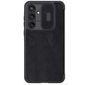 Funda con Tapa Nillkin Qin Pro para Samsung Galaxy A55 - Negro