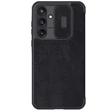 Funda con Tapa Nillkin Qin Pro para Samsung Galaxy A55 - Negro