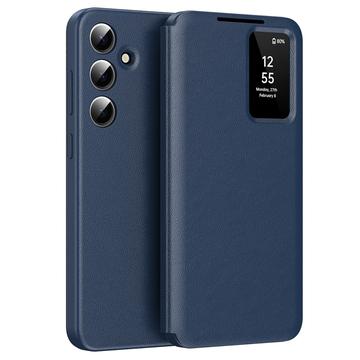 Funda Samsung Galaxy A55 Smart Clear View Flip con ranura para tarjetas - Zafiro