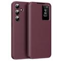 Funda Samsung Galaxy A55 Smart Clear View Flip con ranura para tarjetas