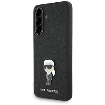 Funda Samsung Galaxy A56 Karl Lagerfeld Fixed Glitter Metal Ikonik - Negra