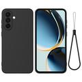 Samsung Galaxy A56 Funda de silicona líquida con correa de mano