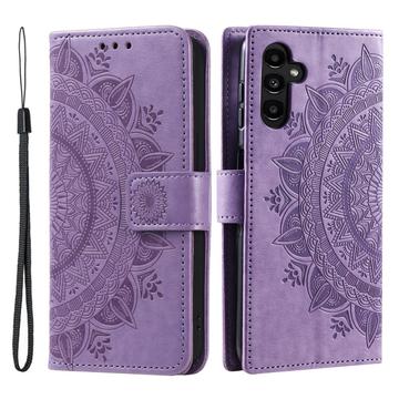 Funda Mandala Series para Samsung Galaxy A56 - Estilo Cartera - Púrpura