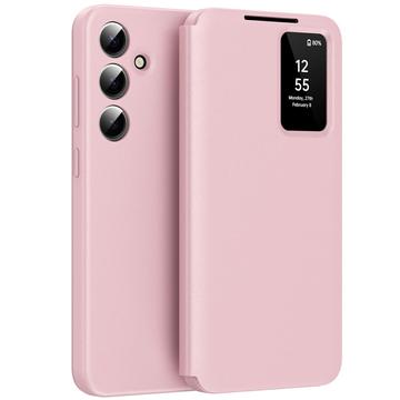 Funda Samsung Galaxy A56 Smart Clear View Flip con ranura para tarjetas