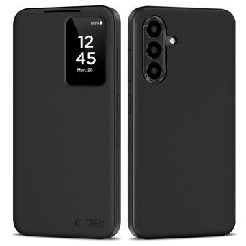 Funda Flip Samsung Galaxy A56 Tech-Protect Smart Clear View con ranura para tarjeta - Negro