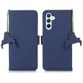 Funda con RFID para Samsung Galaxy A56 - Estilo Cartera - Azul