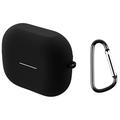 Carcasa de Silicona con Mosquetón para Samsung Galaxy Buds3 FE - Negro