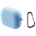 Carcasa de Silicona con Mosquetón para Samsung Galaxy Buds3 FE - Sky Azul