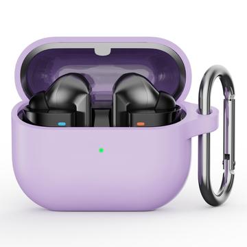 Carcasa de Silicona con Mosquetón para Samsung Galaxy Buds3 Pro - Púrpura
