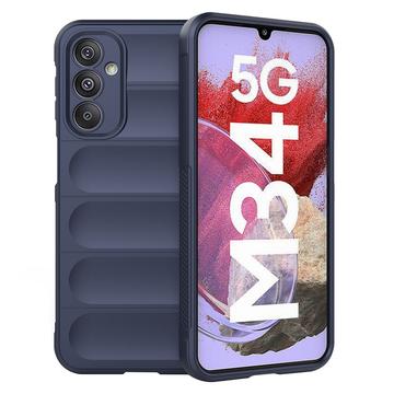 Carcasa de TPU Rugged para Samsung Galaxy F34/M34 5G - Azul Oscuro
