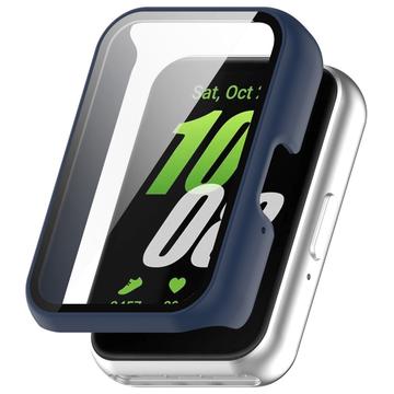 Carcasa de Plástico con Protector de Pantalla para Samsung Galaxy Fit3 - Azul Oscuro