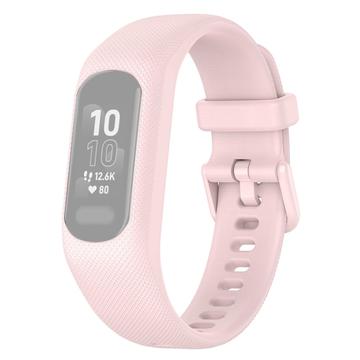Correa de silicona de repuesto con marco integrado para Garmin Vivosmart 5 - Rosa