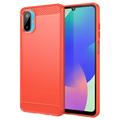 Funda de TPU Brushed para Samsung Galaxy M06/F06 5G - Fibra de Carbono