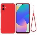 Samsung Galaxy M06/F06 5G Funda de silicona líquida con correa de mano