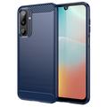 Carcasa de TPU Brushed para Samsung Galaxy M16 - Fibra de Carbono - Negro