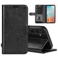 Funda de cartera con cierre magnético para Samsung Galaxy M16 - Negro